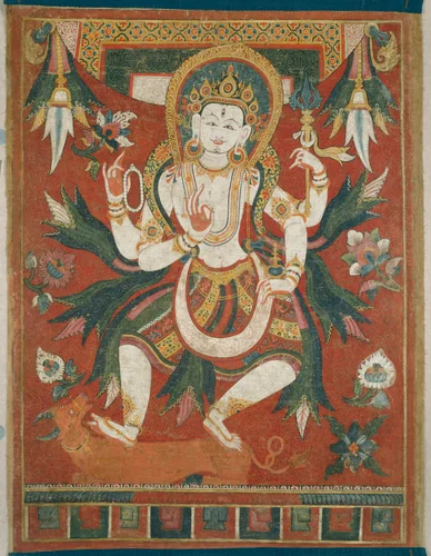 Double-Sided Painted Banner (Paubha) with God Shiva by Nepal, painting, 1501-1700