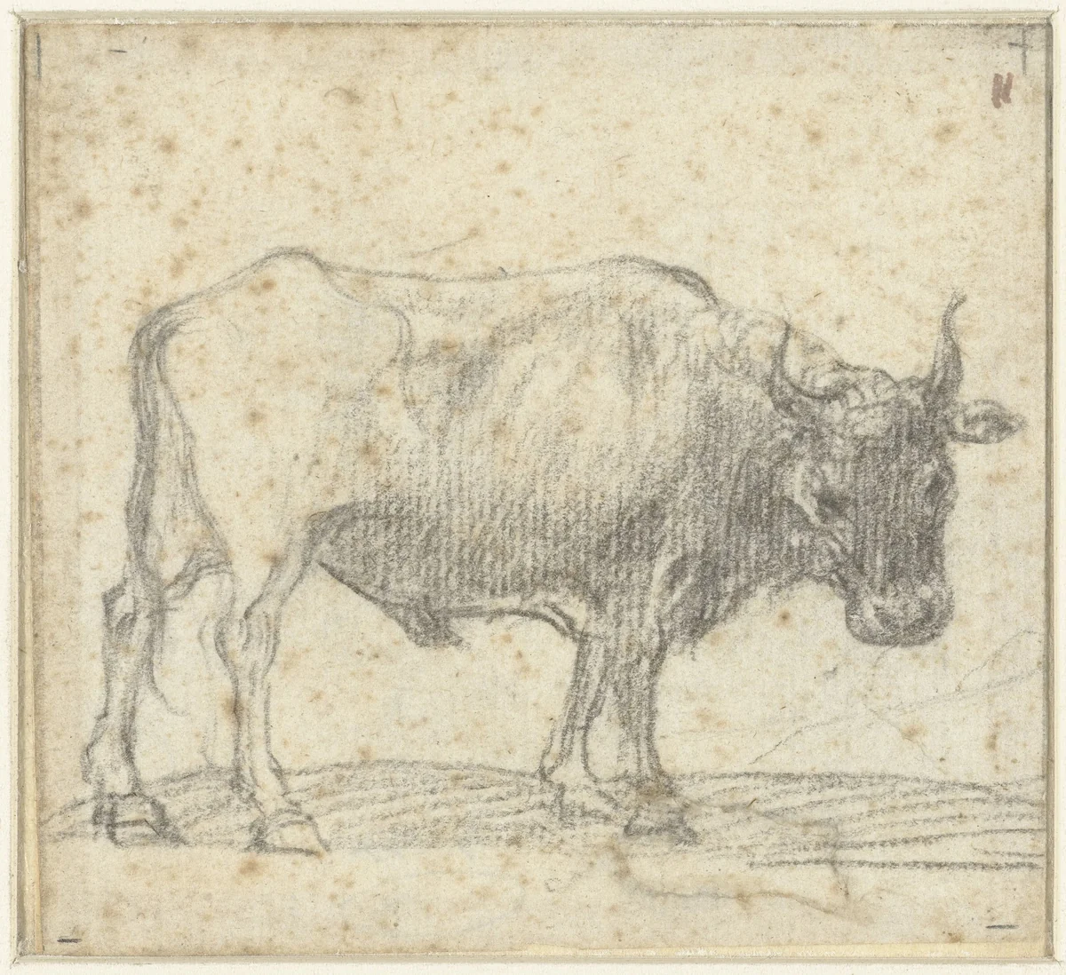 Os by Claude Lorrain, drawing, 1635-1645