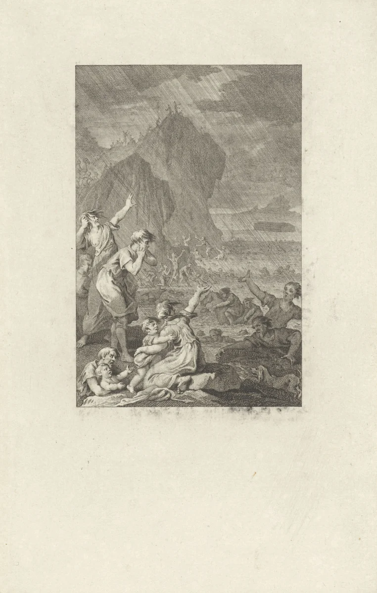Zondvloed by Reinier Vinkeles, print, 1780