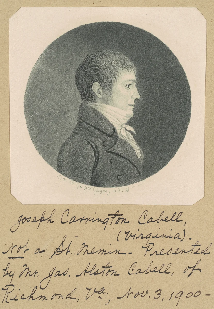 James Campbell by Charles B. J. Févret de Saint-Mémin, print, 1799-1809