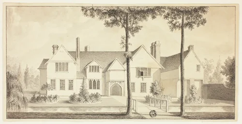 Tudor Cottage by Humphrey Repton, drawing, 1800-1899