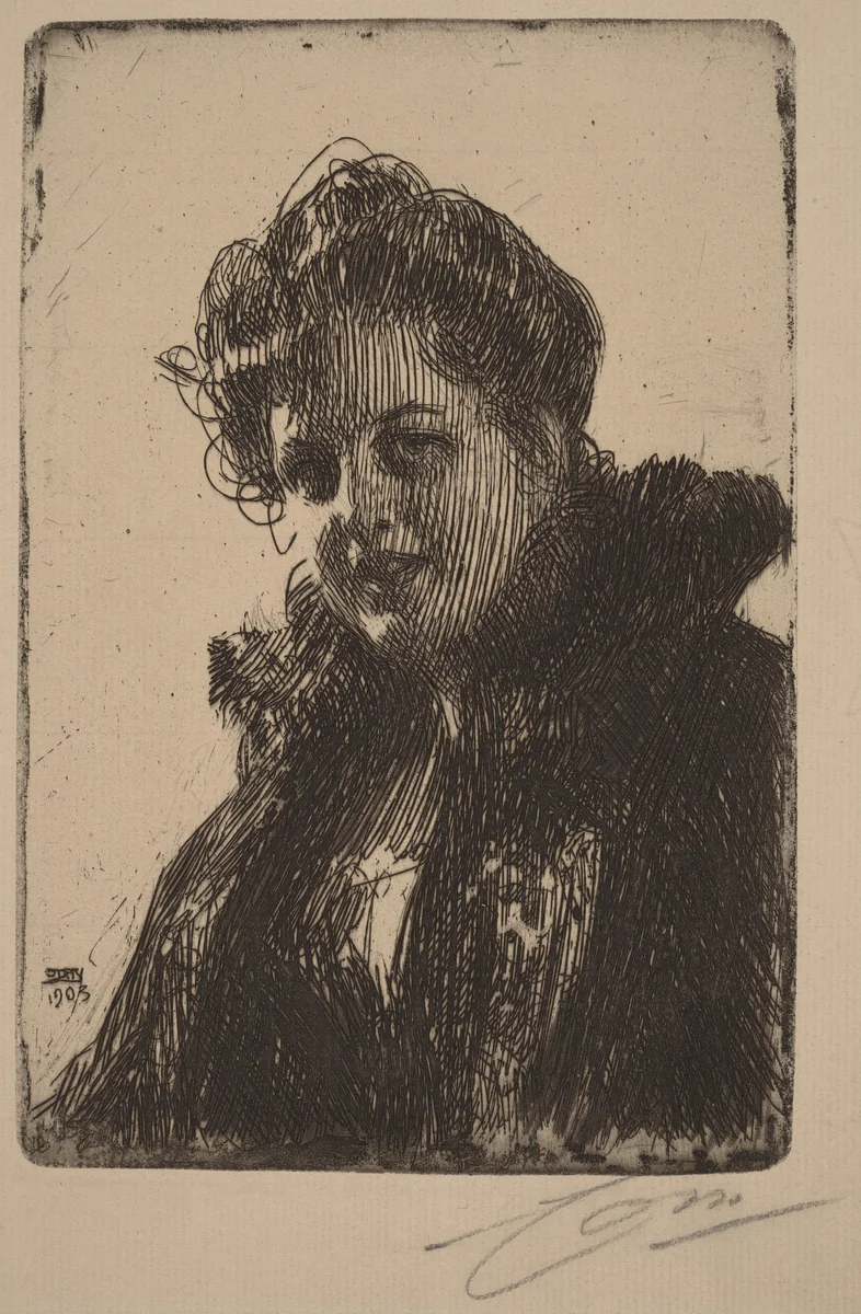 Mrs. Granberg by Anders Zorn, print, 1903