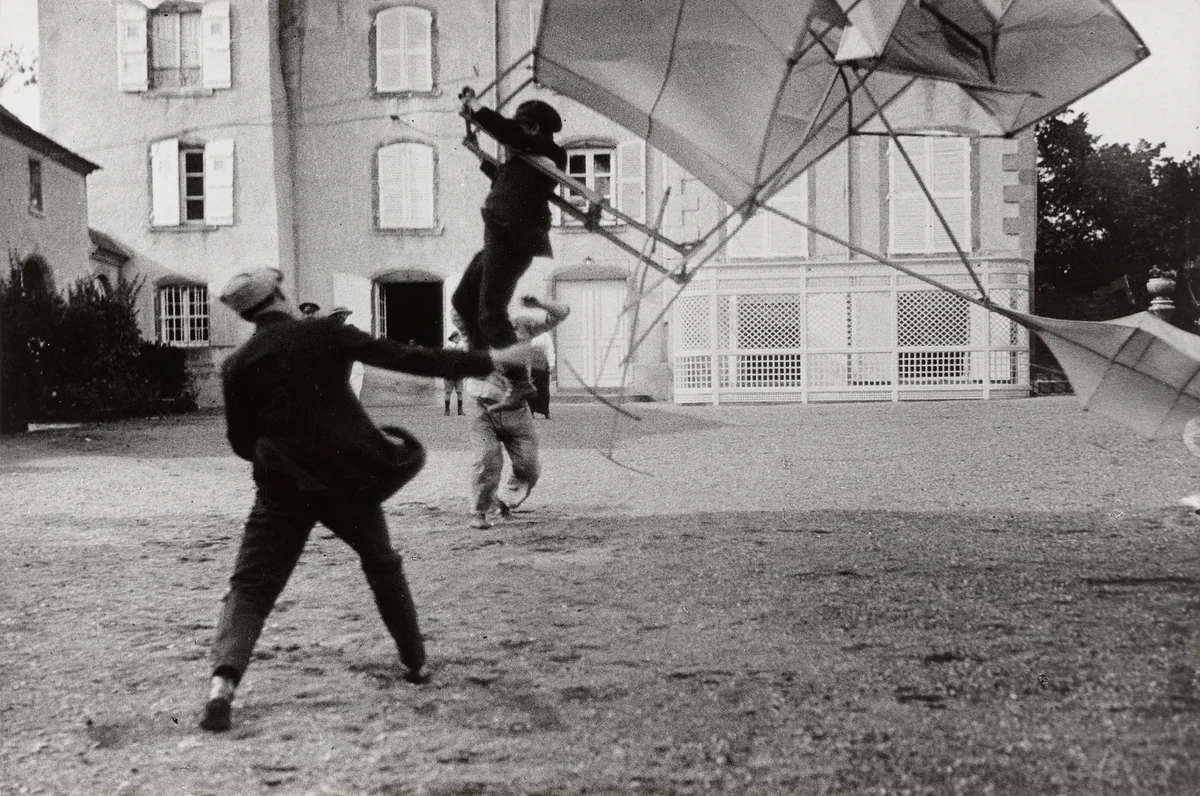 Glider Constructed by Maurice Lartigue, Château de Rouzat by Jacques-Henri Lartigue, photograph, 1912
