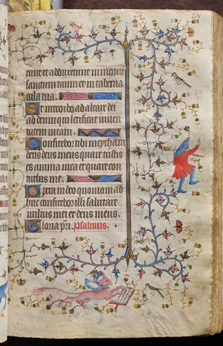 Hours of Charles the Noble, King of Navarre (1361-1425): fol. 98r, Text by Master of the Brussels Initials and Associates, book, 1400-1410