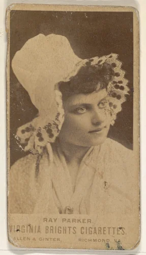 Ray Parker, from the Actors and Actresses series (N45, Type 1) for Virginia Brights Cigarettes by Allen & Ginter, photograph, 1885-1891