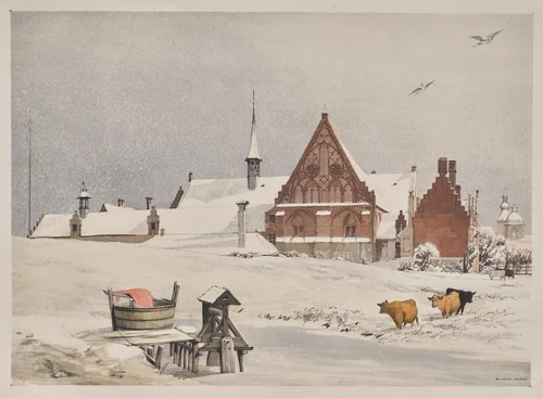 Picturesque Architecture in Paris, Ghent, Antwerp, Rouen: Byloke, Ghent, Belgium by Thomas Shotter Boys, other, 1839