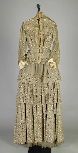 Morning dress by House of Worth, artwork, 1878-1882