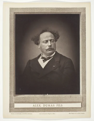 Alexandre Dumas, fils (French novelist and playwright, 1824-1895) by Fontaine, photograph, 1875-1876