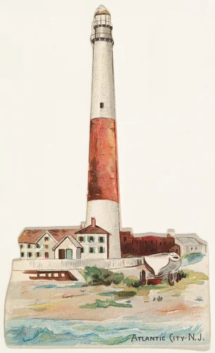 Atlantic City, New Jersey, from the Lighthouses series (N119) issued by Duke Sons & Co. to promote Honest Long Cut Tobacco by W. Duke, Sons & Co., print, 1889