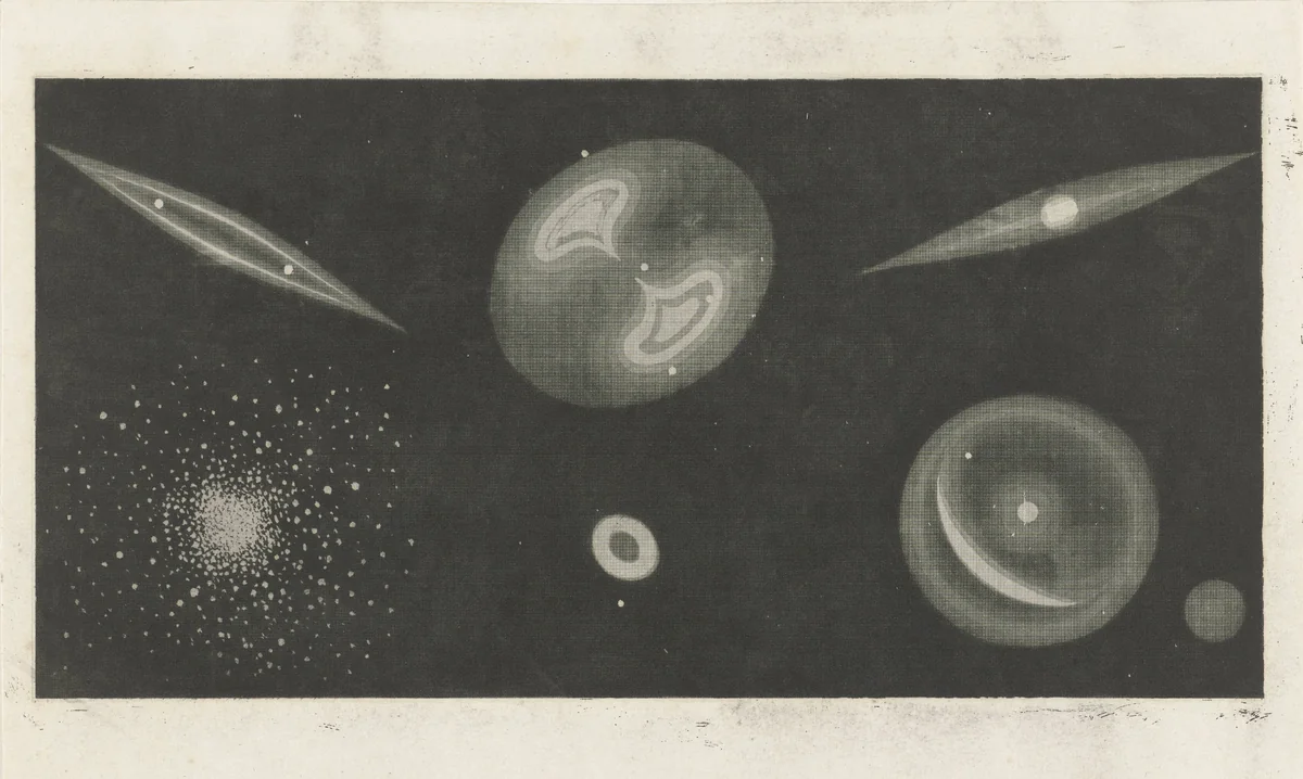 Hemellichamen by Henricus Wilhelmus Couwenberg, print, 1830-1845