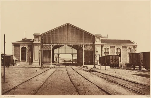 Toulon, Gare (Toulon, Train Station) by Édouard-Denis Baldus, photograph, 1861