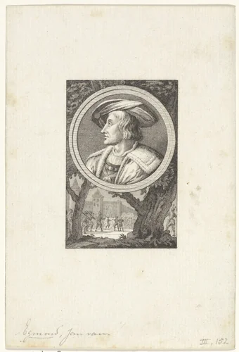 Portret van Jan III van Egmond by Reinier Vinkeles, print, 1751-1816