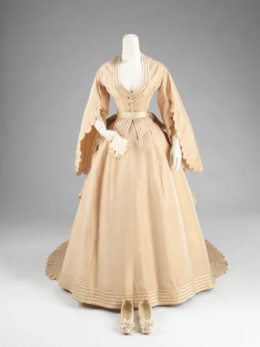 Wedding ensemble by Courvoisier, artwork, 1870
