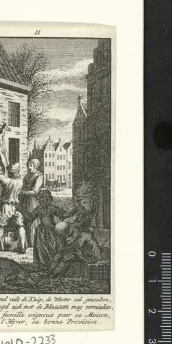 November: de slacht by Jan Caspar Philips, print, 1736-1775