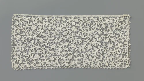 Jabot van naaldkant met spiraalranken by anonymous, other, 1675-1699