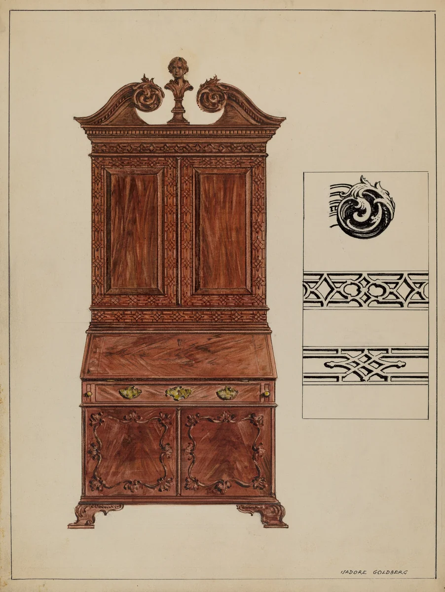 Secretary by Isadore Goldberg, index of american design, 1936