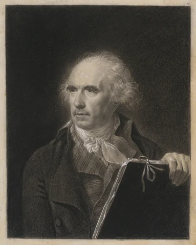Hubert Robert by Jean Baptiste Isabey, drawing, 1787