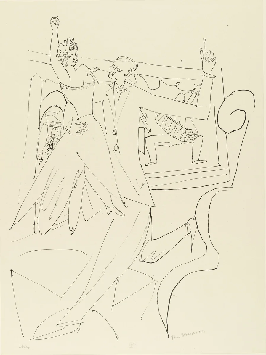 Tango from Day and Dream by Max Beckmann, print, 1946