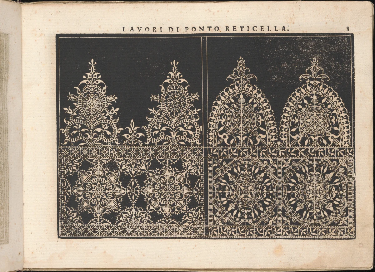 Fiore D'Ogni Virtu Per le Nobili Et Honeste Matrone, page 8 (recto) by Isabella Catanea Parasole, book, 1610