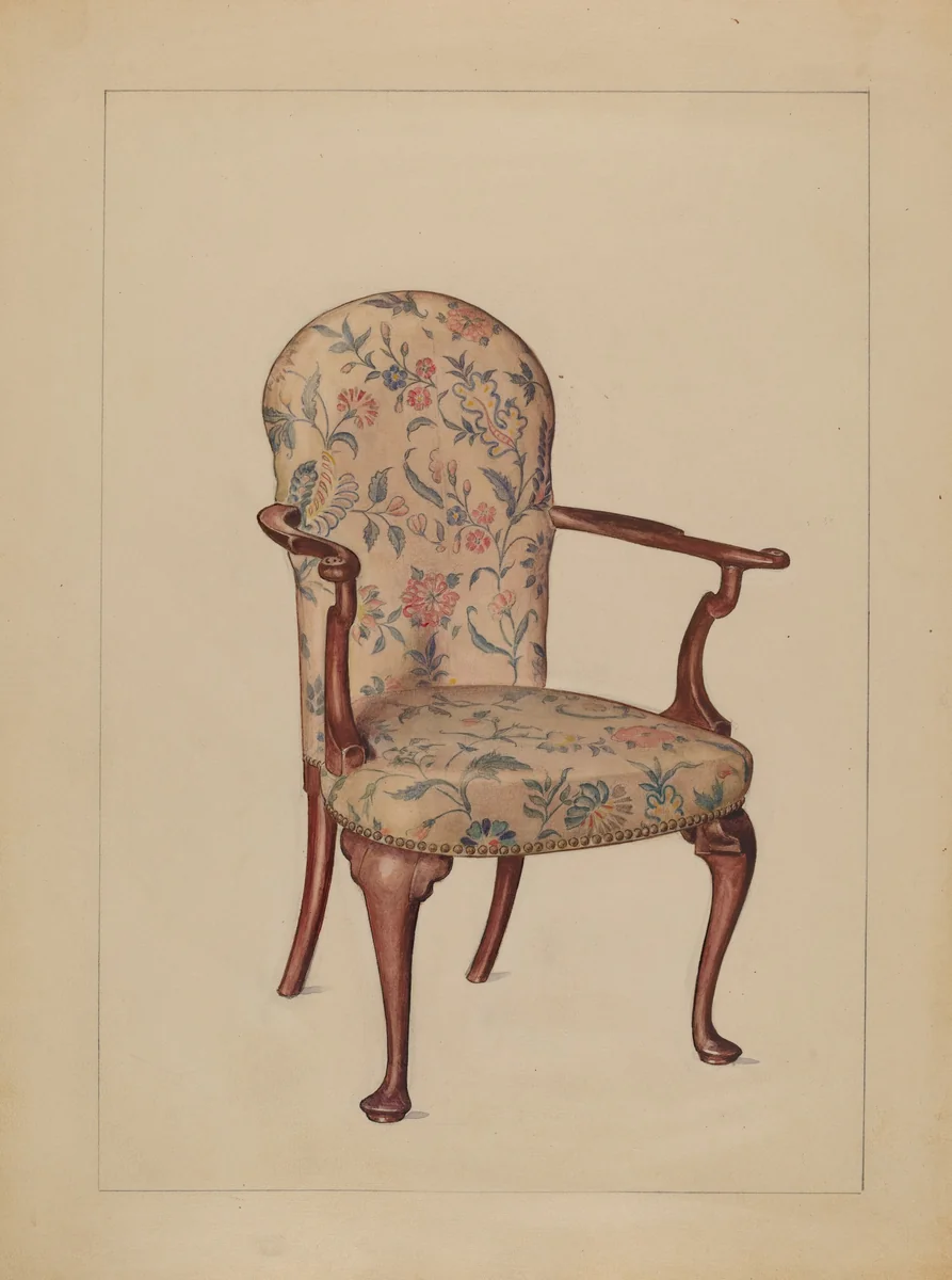 Armchair by Florence Choate, index of american design, 1936