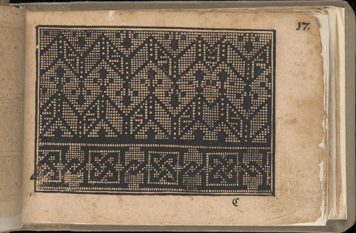 Schön newes Modelbuch (Page 17r) by Sigismundus Latomus, book, 1608