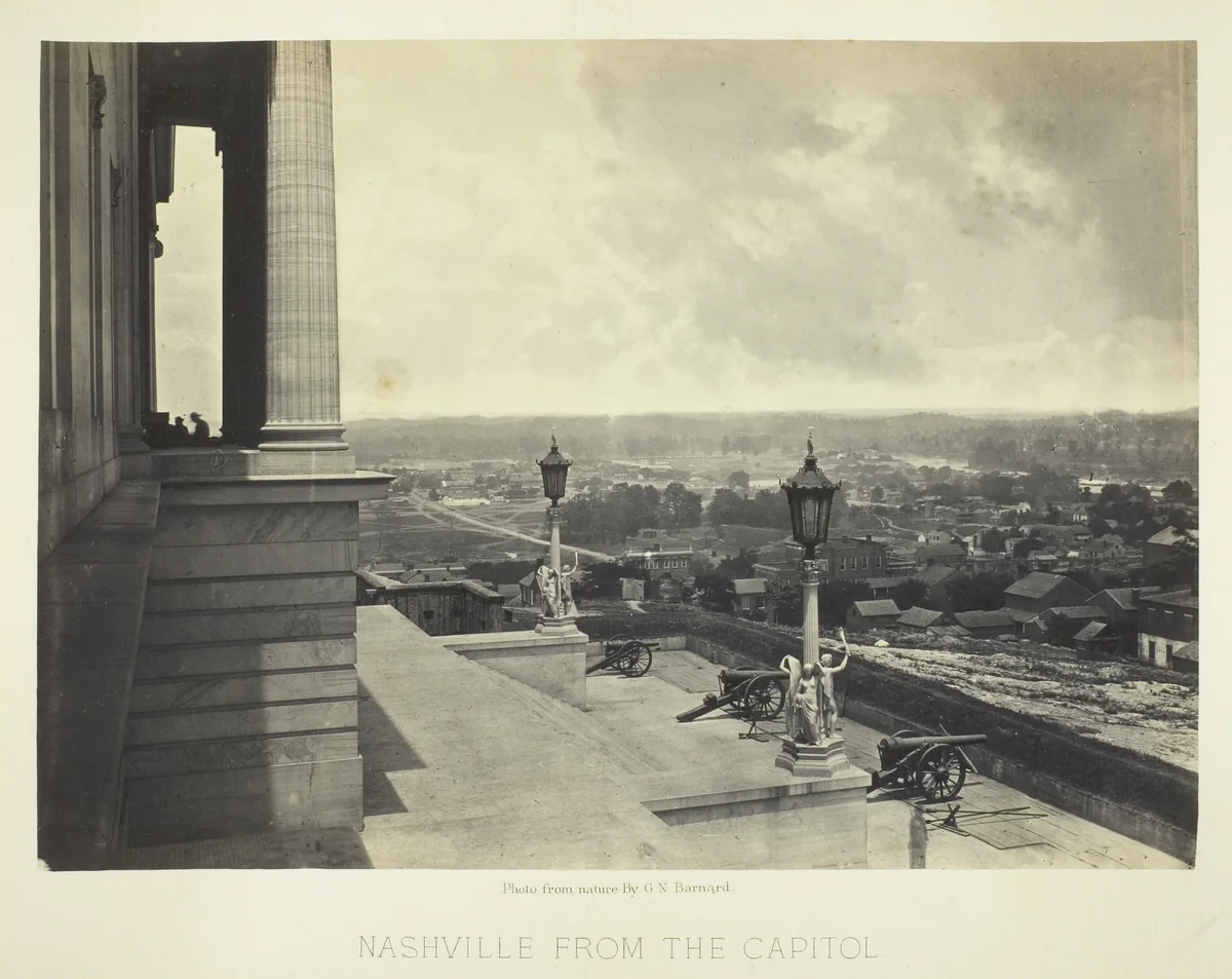 Nashville from the Capitol by George Barnard, photograph, 1864