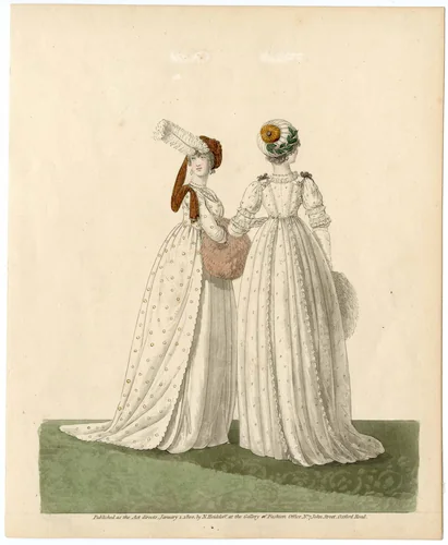 Fashion plate by Nicolaus Heideloff, artwork, 1800