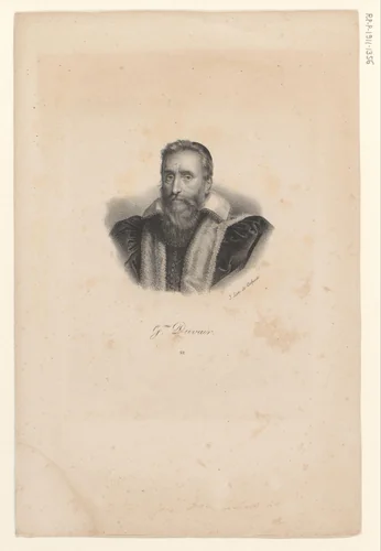 Portret van Guillaume du Vair by anonymous, print, 1818-1842