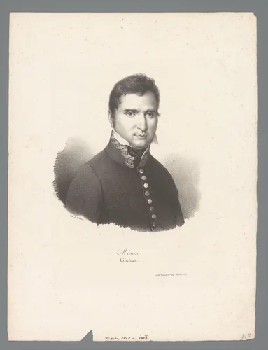 Portret van Antonio Costa Misas by anonymous, print, 1823