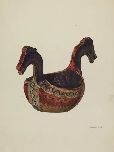 Drinking Vessel (Loving Cup) by Frank McEntee, index of american design, 1936