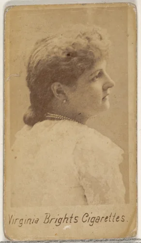 From the Actors and Actresses series (N45, Type 5) for Virginia Brights Cigarettes by Allen & Ginter, photograph, 1885-1891