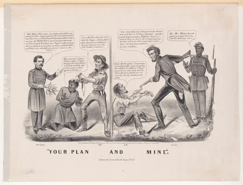 "Your Plan and Mine" by Currier & Ives, print, 1864