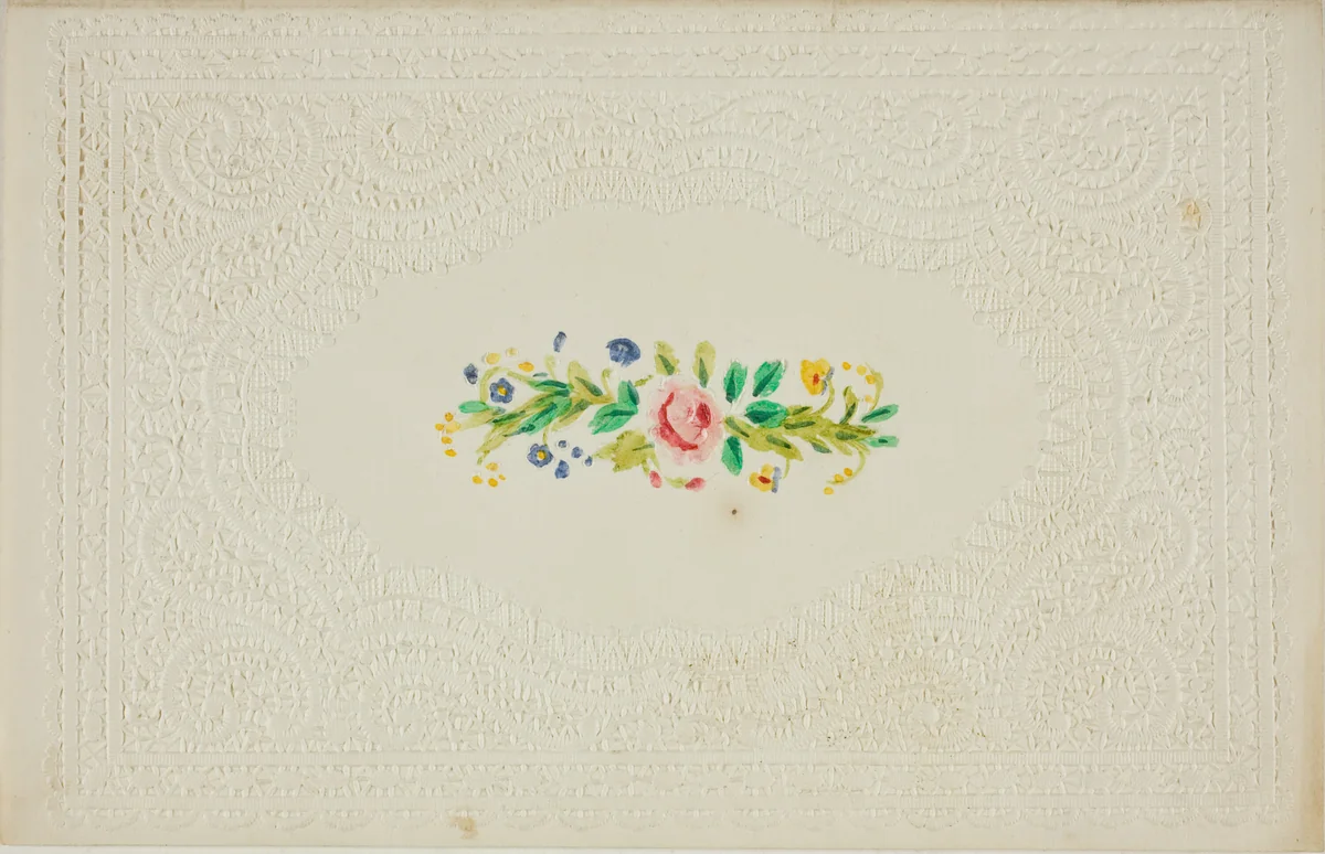 Untitled Valentine (Flowers) by Unknown Artist, other, 1845-1855
