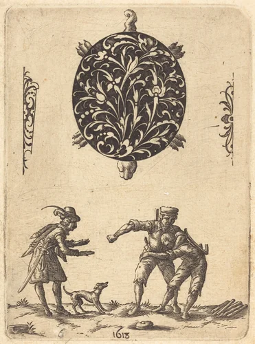Design for a Turtle-Shaped Pendant by Jean Toutin, print, 1618