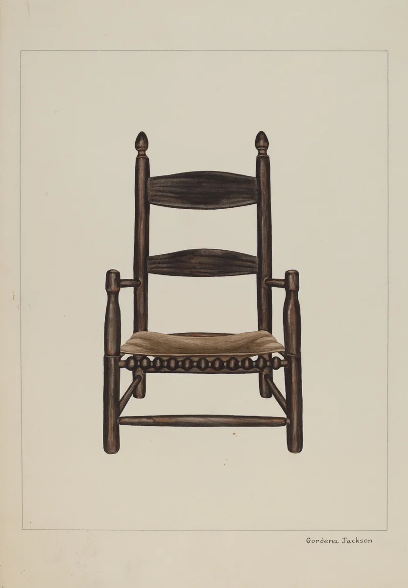 Child's Chair by Gordena Jackson, index of american design, 1937