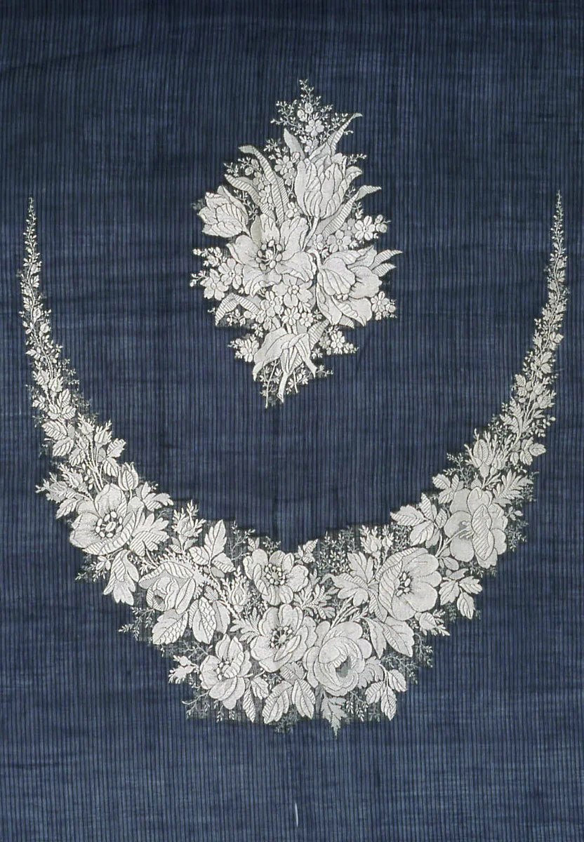 Panel to be Used as Dress or Gown Inserts by Probably France, textile, 1825-1875