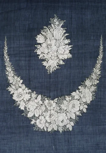 Panel to be Used as Dress or Gown Inserts by Probably France, textile, 1825-1875