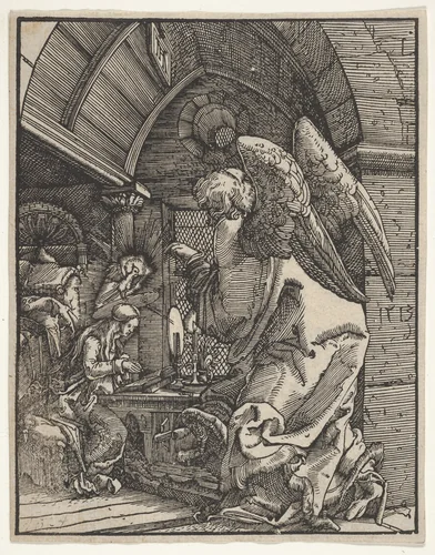 The Annunciation by Albrecht Altdorfer, print, 1513