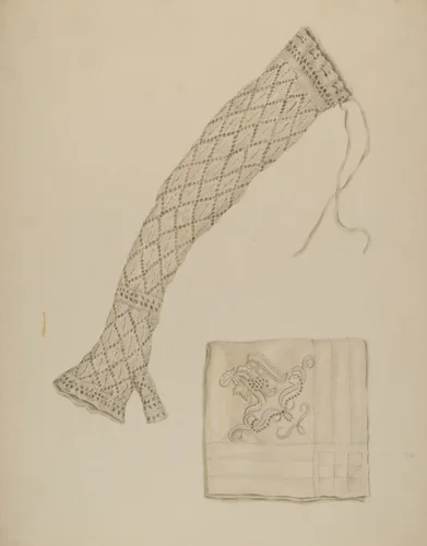 Economy Handkerchief and Mitts by Eva Wilson, index of american design, 1938