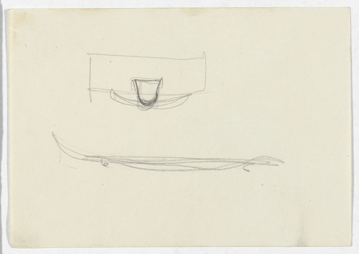 Two Unidentified Detail Sketches by Ludwig Mies van der Rohe, mies van der rohe archive, 1926