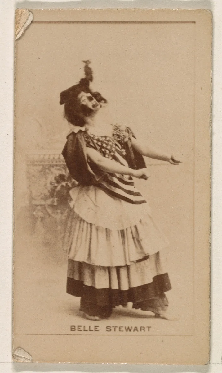 Belle Stewart, from the Actresses series (N245) issued by Kinney Brothers to promote Sweet Caporal Cigarettes by Kinney Brothers Tobacco Company, photograph, 1890