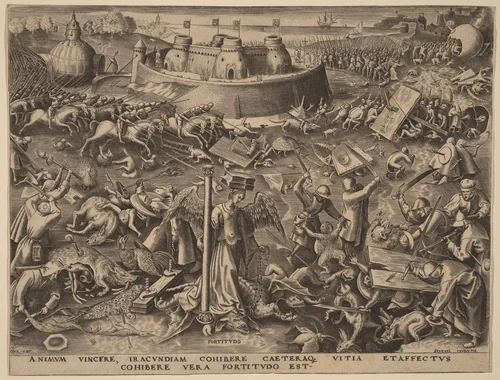 Fortitude by Philip Galle, print, 1559