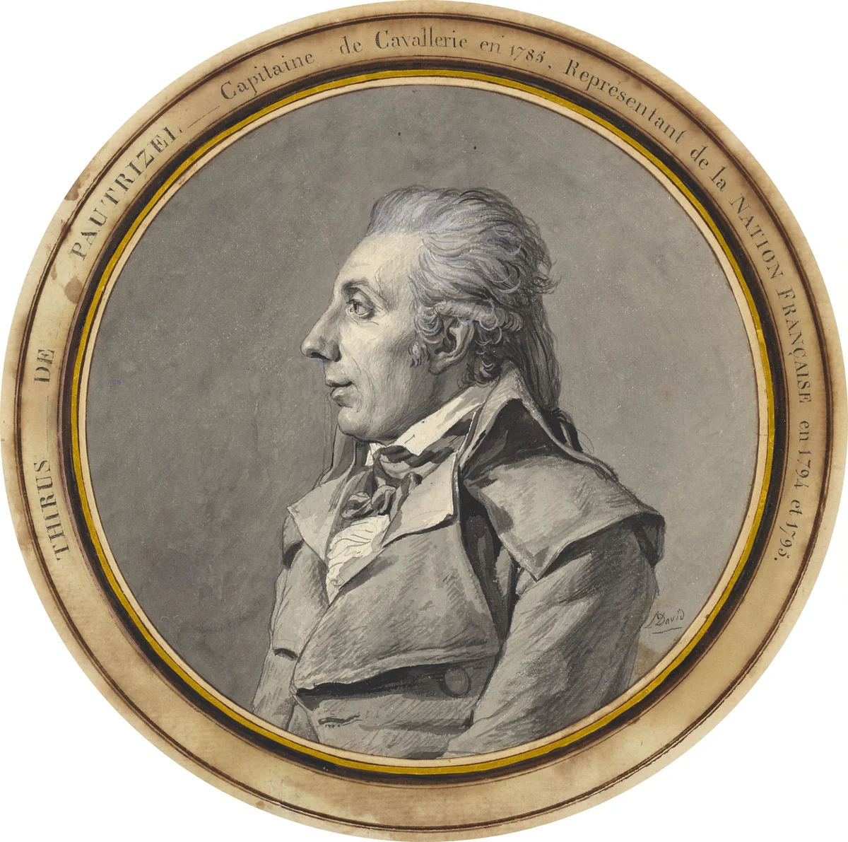 Thirius de Pautrizel by Jacques-Louis David, drawing, 1795