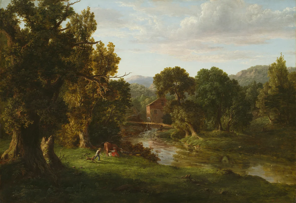 The Old Mill by George Inness, painting, 1849