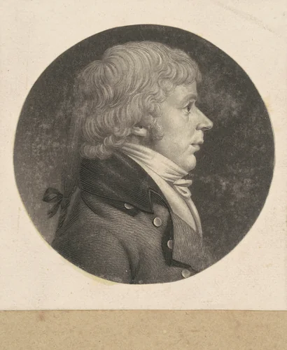 Unidentified Man by Charles B. J. Févret de Saint-Mémin, print, 1798-1803