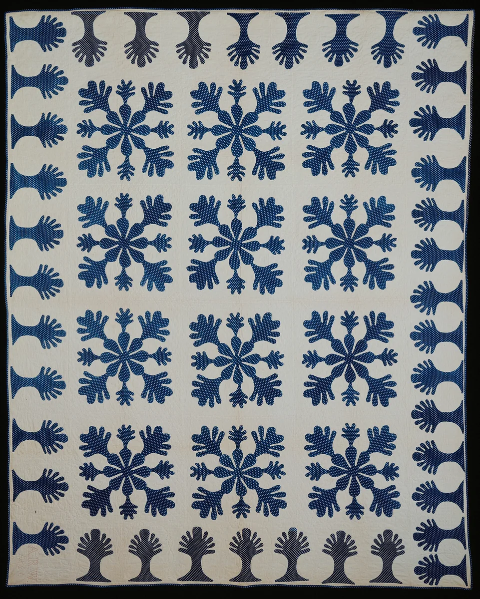 Bedcover (Bride's Quilt) by United States, textile, 1861
