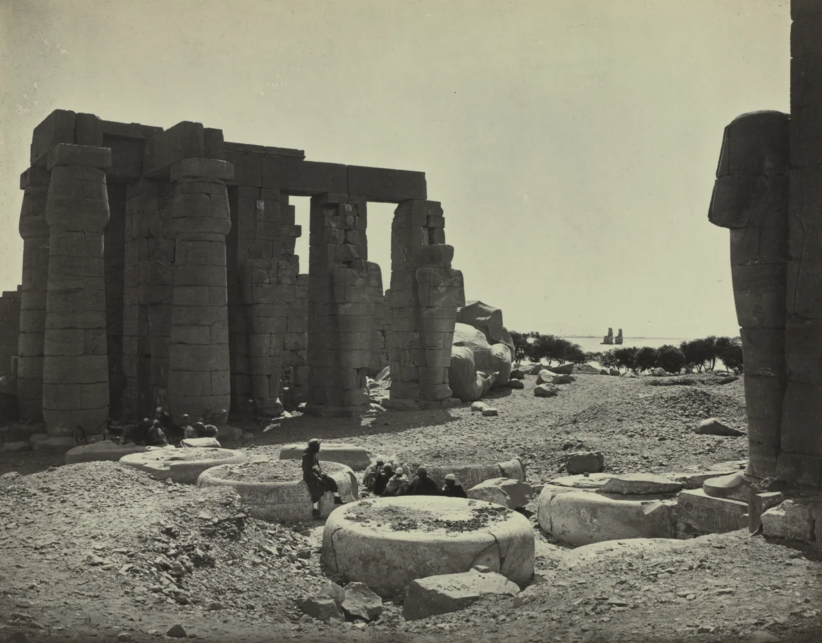 The Ramesseum, Thebes by Adolphe Braun, photograph, 1869