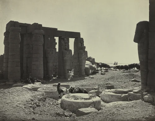 The Ramesseum, Thebes by Adolphe Braun, photograph, 1869