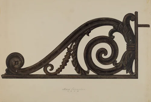 Scroll by Max Fernekes, index of american design, 1938