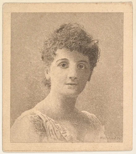 Portrait, from the Women's Portraits series (N198) issued by Wm. S. Kimball & Co. by William S. Kimball & Company, print, 1889